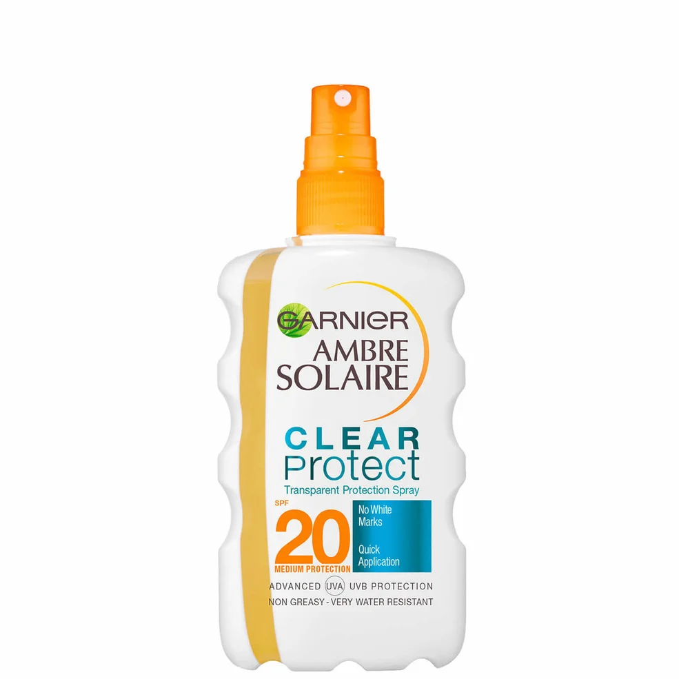 Protector solar en spray Clear Spray SPF20 de Garnier Ambre Solaire (200 ml)  Imagen 1