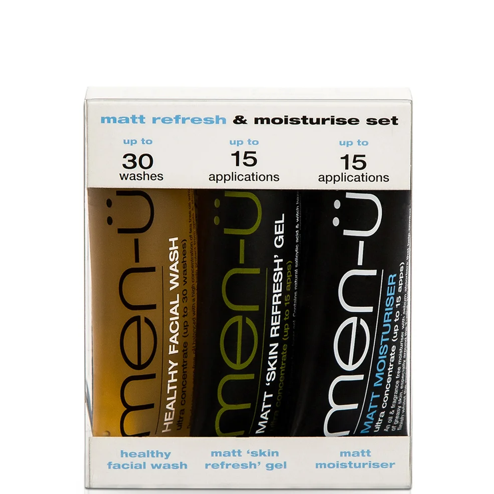 Set de gel refrescante y crema humectante Matt Refresh and Moisture de men-ü de 15 ml (3 productos) Imagen 1