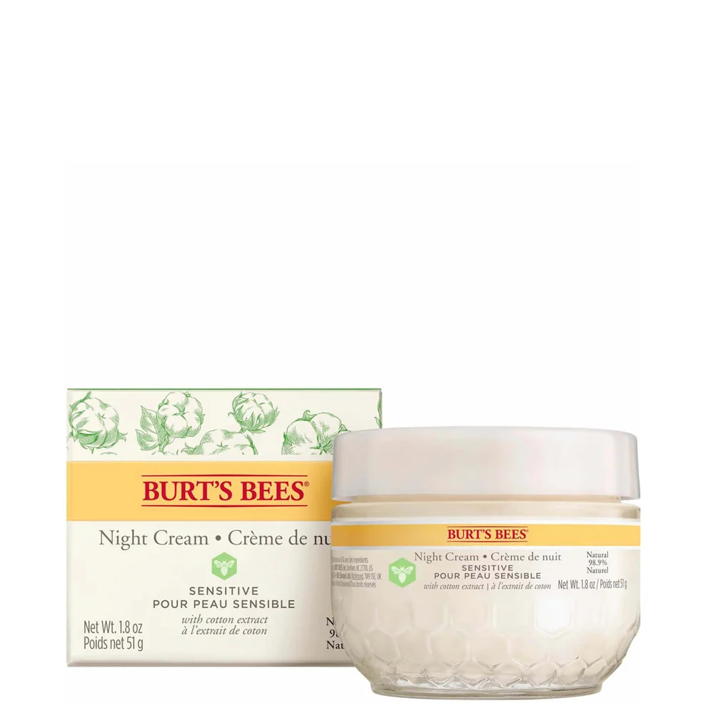 Crema de noche Sensitive de Burt's Bees 50 g Imagen 1