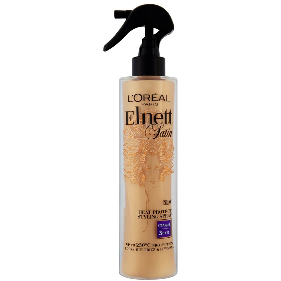 Spray termoprotector L'Oréal Paris Elnett Satin - Liso (170ml) Imagen 1