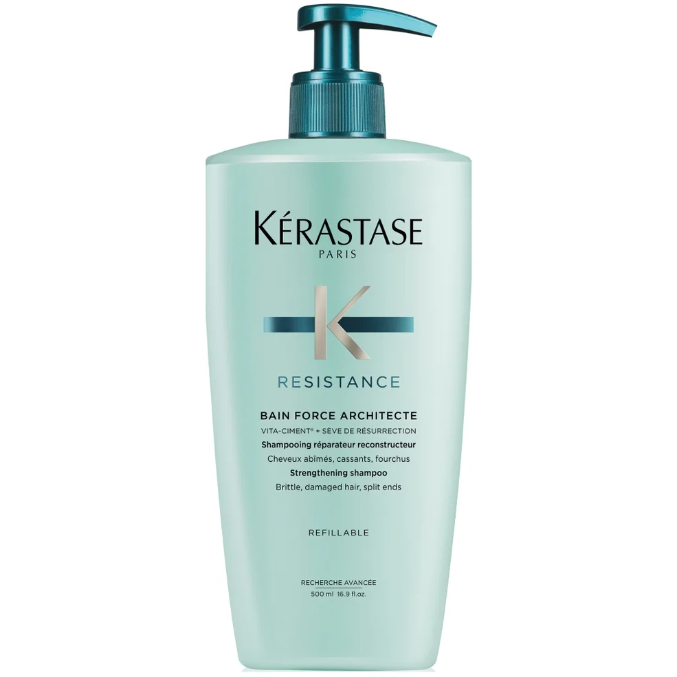 Champú reparador Kérastase Résistance Bain Force Architecte (500ml) Imagen 1