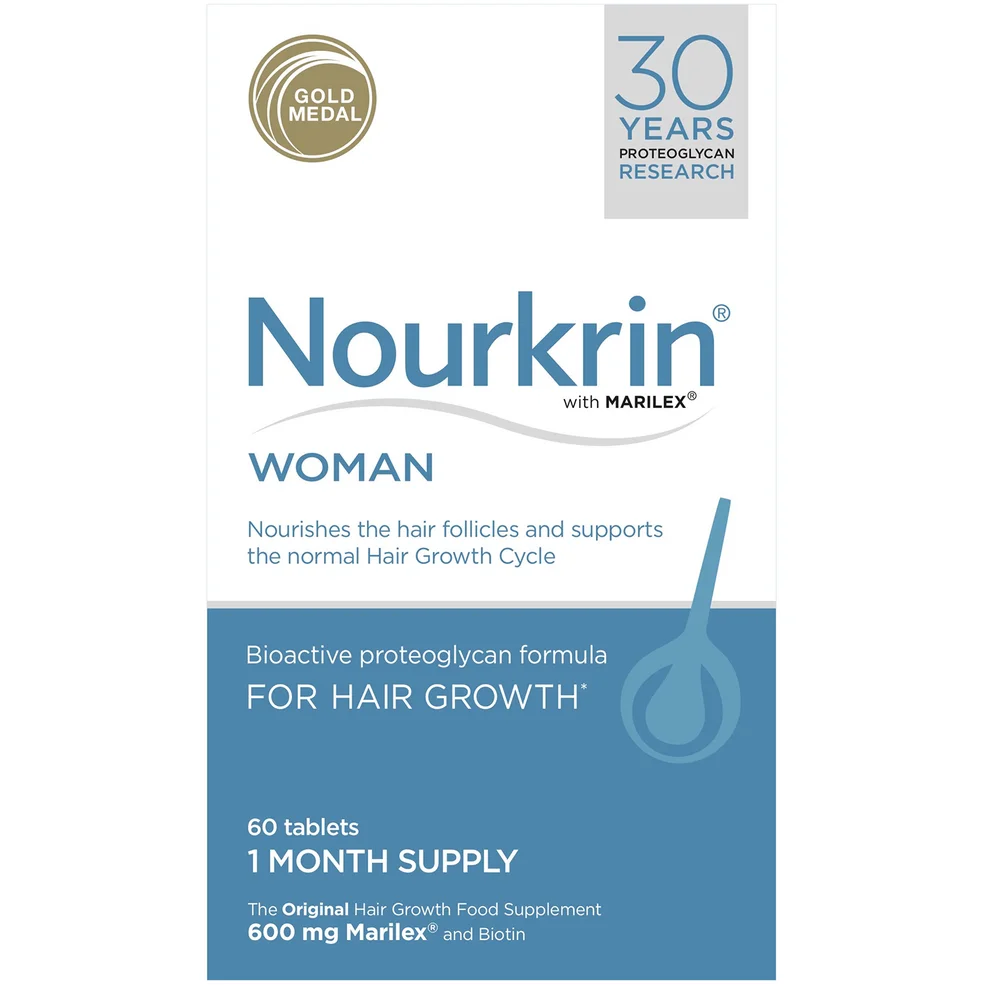 Pack de complementos alimentarios para cabello Nourkrin Woman (60 comprimidos) Imagen 1