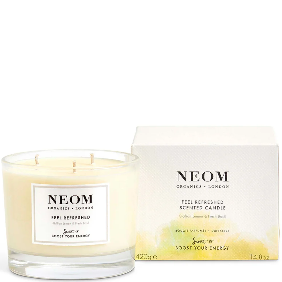 Vela aromática de tres mechas Feel Refreshed de NEOM Imagen 1