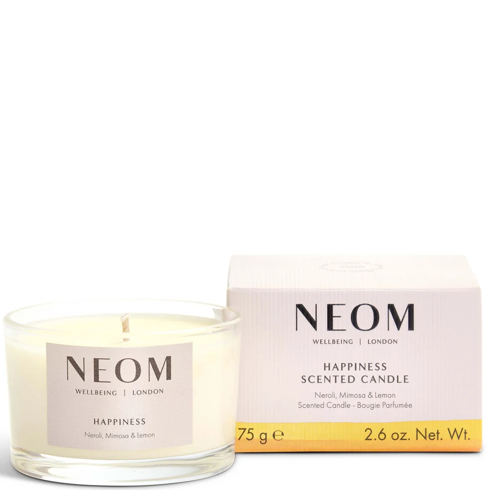 NEOM Happiness Scented Travel Candle Imagen 1