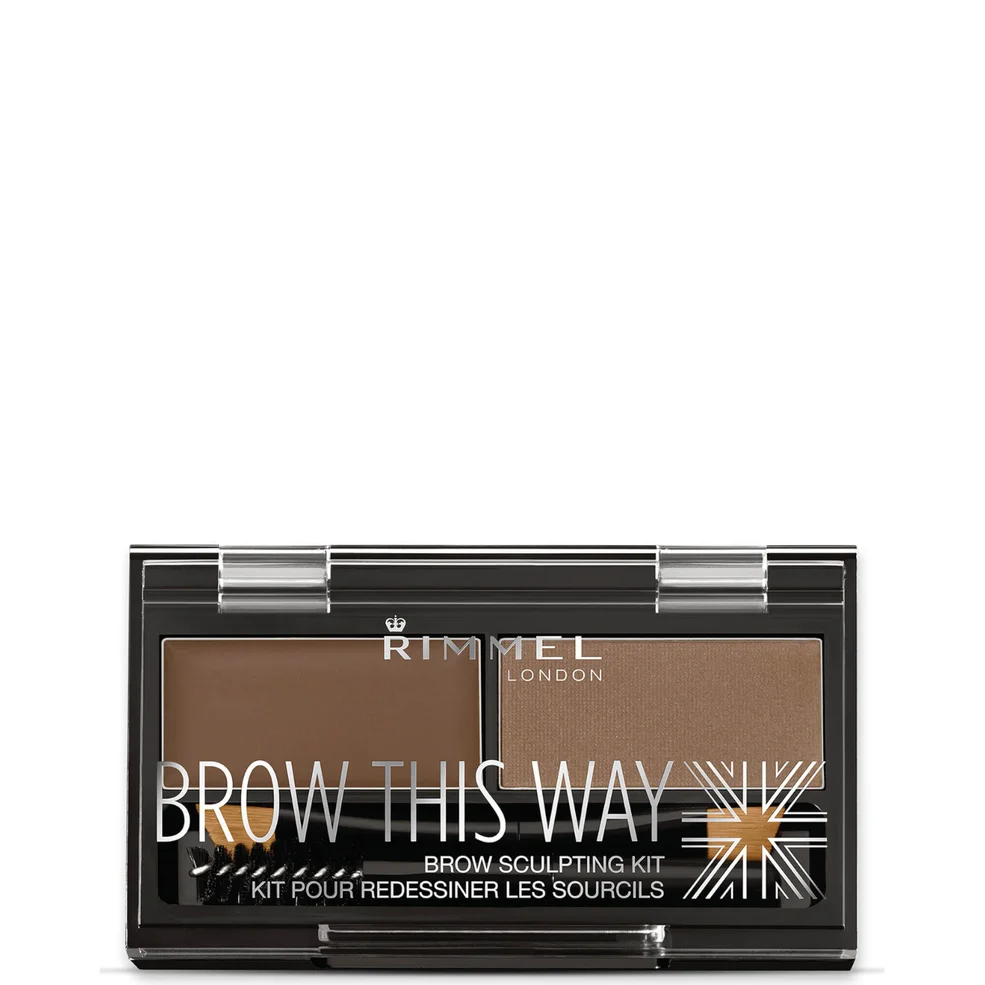 Kit de cejas Brow This Way de Rimmel - Marrón Medio Imagen 1