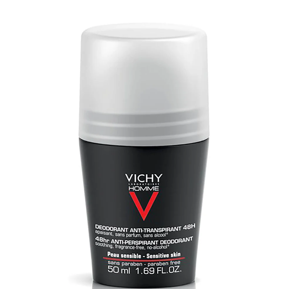 Desodorante roll-on para pieles sensibles de Vichy Homme, 50 ml Imagen 1
