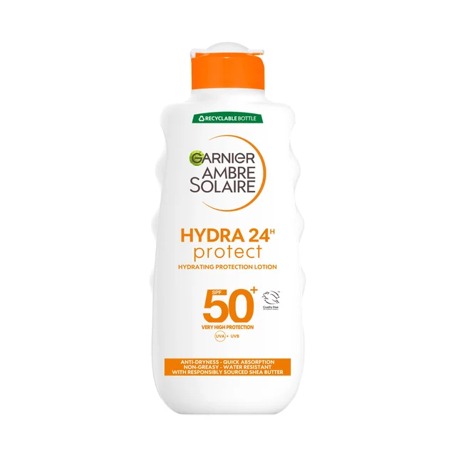 Crema SPF50 con vitamina C Ambre Solaire de Garnier (200 ml)