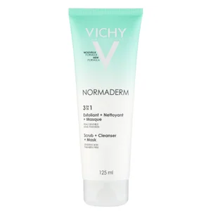 Exfoliante, limpiador y mascarilla Normaderm 3-in-1 Scrub, Cleanser and Mask de Vichy (125 ml) - undefined undefined