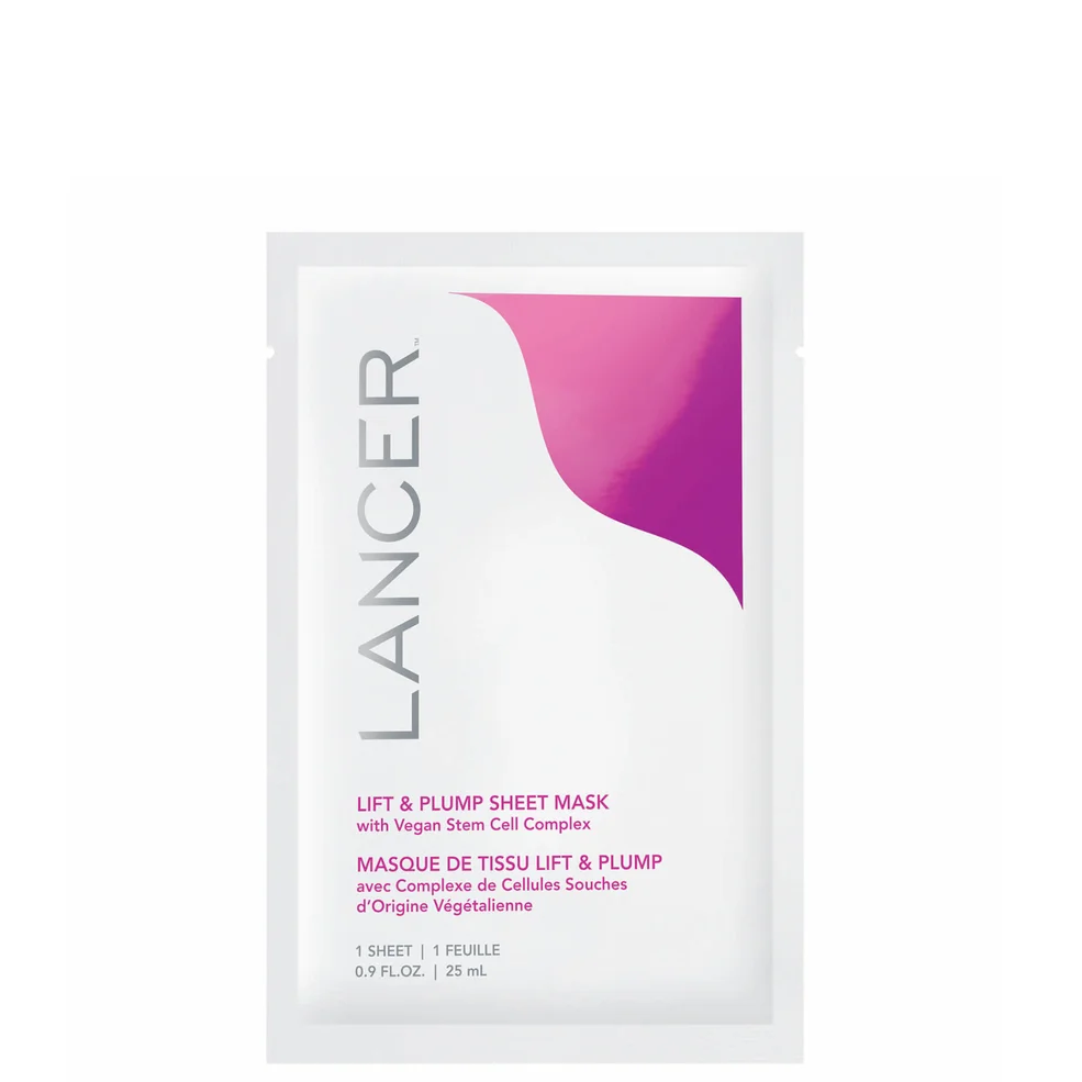Pack de 4 mascarillas faciales de papel Lift & Plump de Lancer Skincare Imagen 1