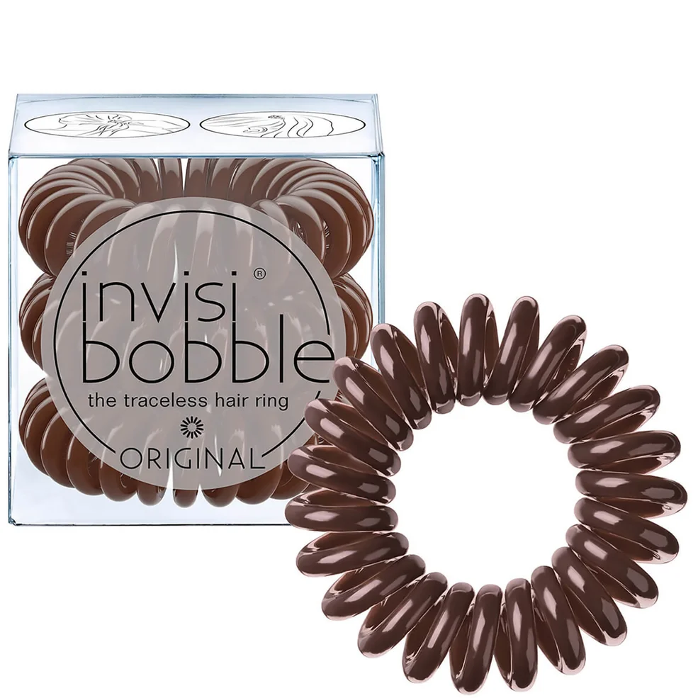 Goma de pelo invisibobble original (3 unidades) - Pretzel Brown Imagen 1