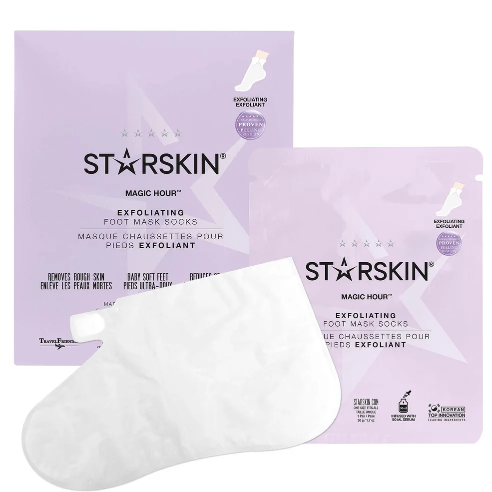 Calcetines mascarilla de pies exfoliante con doble capa Magic Hour™ de STARSKIN Imagen 1