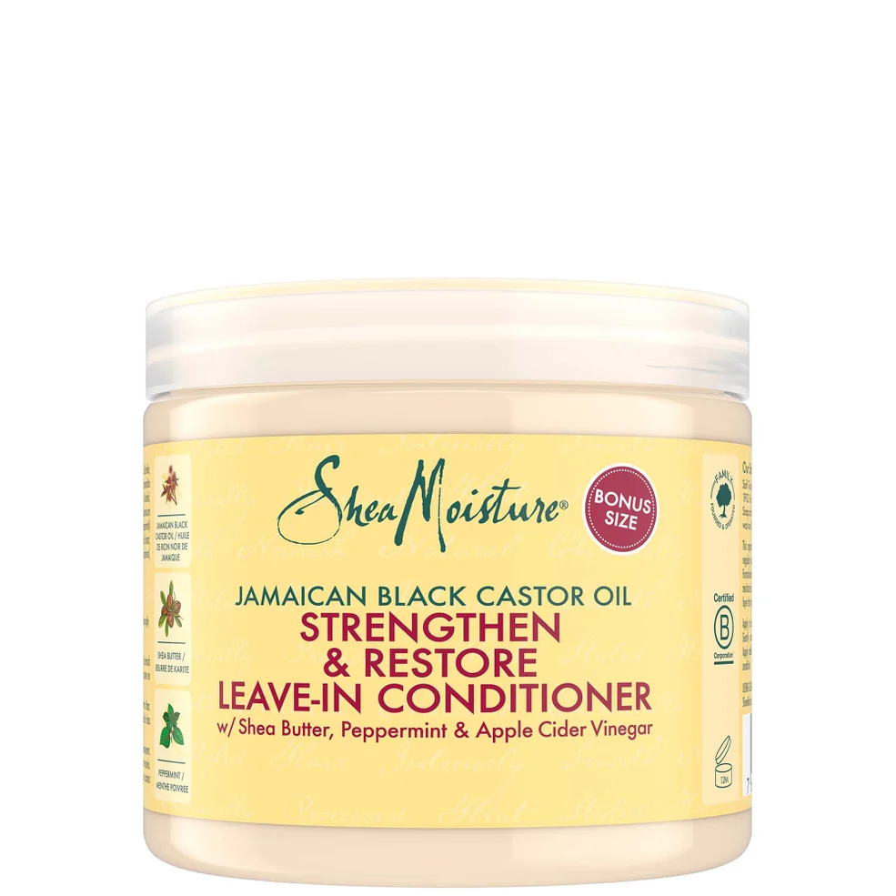 Acondicionador sin aclarado fortalecedor y reparador con aceite de ricino negro de Jamaica de Shea Moisture 454g Imagen 1