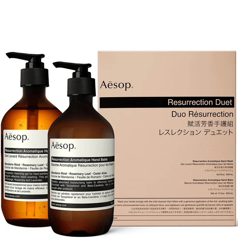 Aesop Resurrection Hand Cleanser and Balm Duet Imagen 1