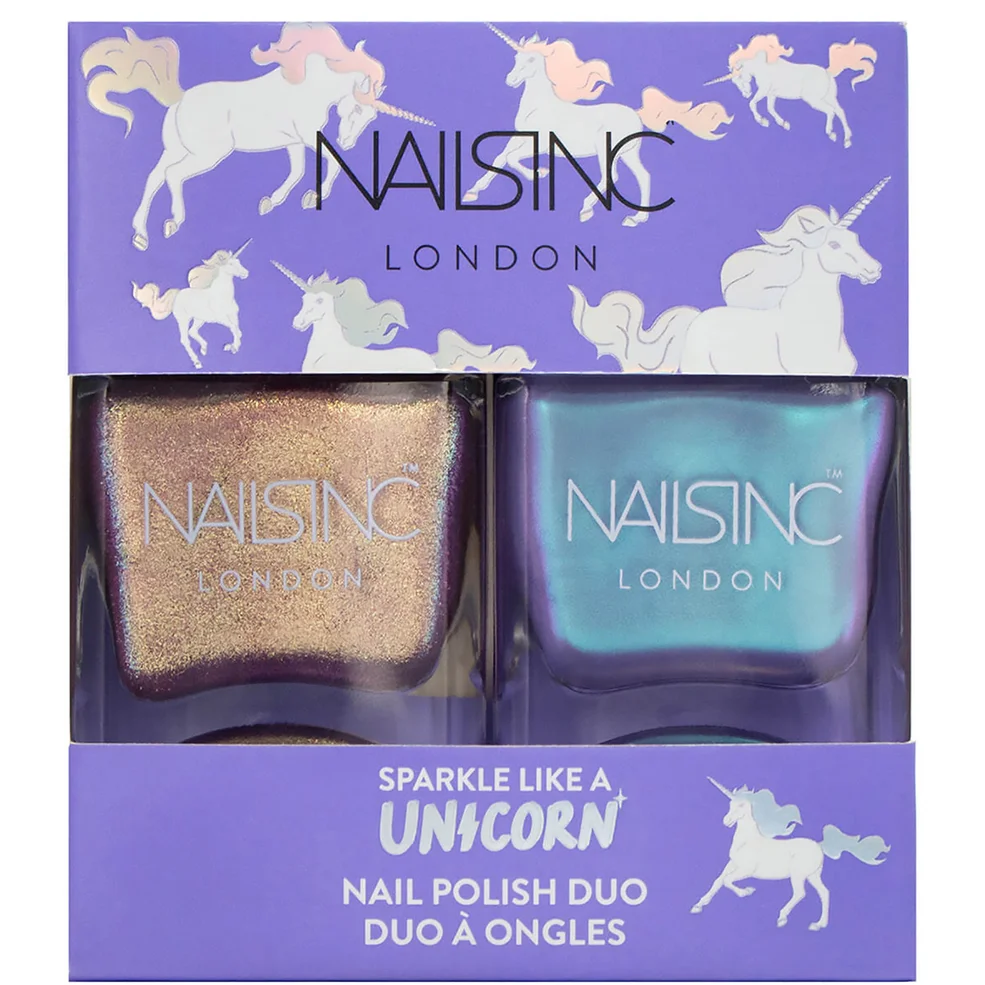 Kit de un par de esmaltes Sparkle Like a Unicorn de nails inc. 2 x 14 ml Imagen 1