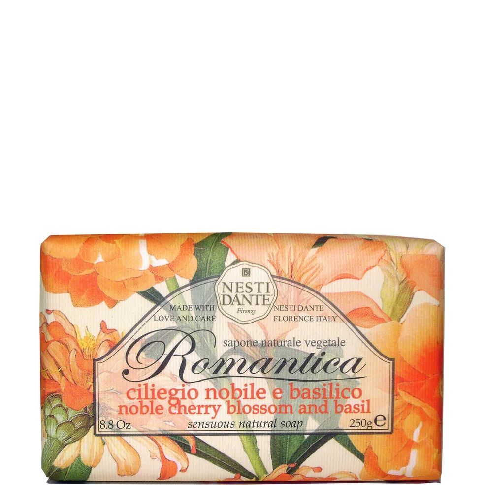 Jabón de flor de cerezo y albahaca Romantica de Nesti Dante 250 g Imagen 1