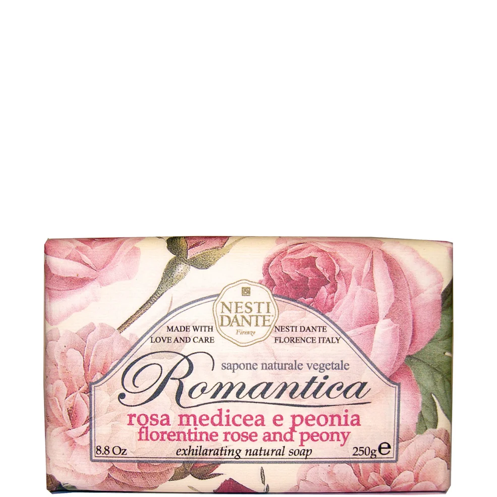 Jabón de rosa y peonía Romantica de Nesti Dante 250 g Imagen 1