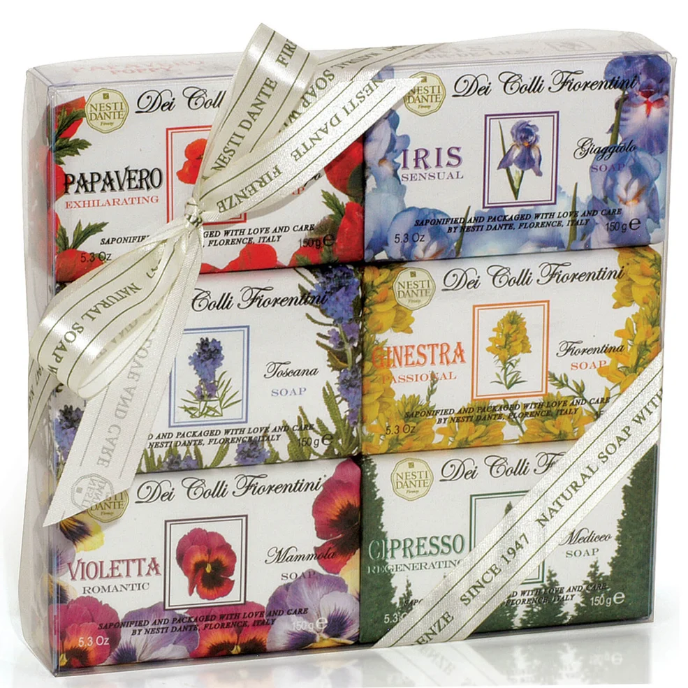 Colección de jabones Dei Colli Fiorentini de Nesti Dante - Set 6 x 150 g Imagen 1