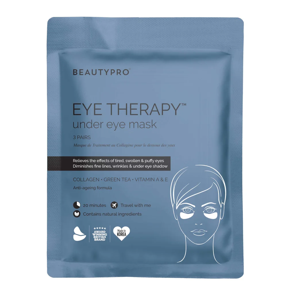 Mascarilla con tratamiento para las ojeras con colágeno y extracto de té verde de BeautyPro (3 aplicaciones) Imagen 1