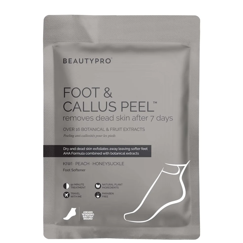 Peeling para pies y callos con más de 17 extractos botánicos y de frutas de BeautyPro (1 Par) Imagen 1