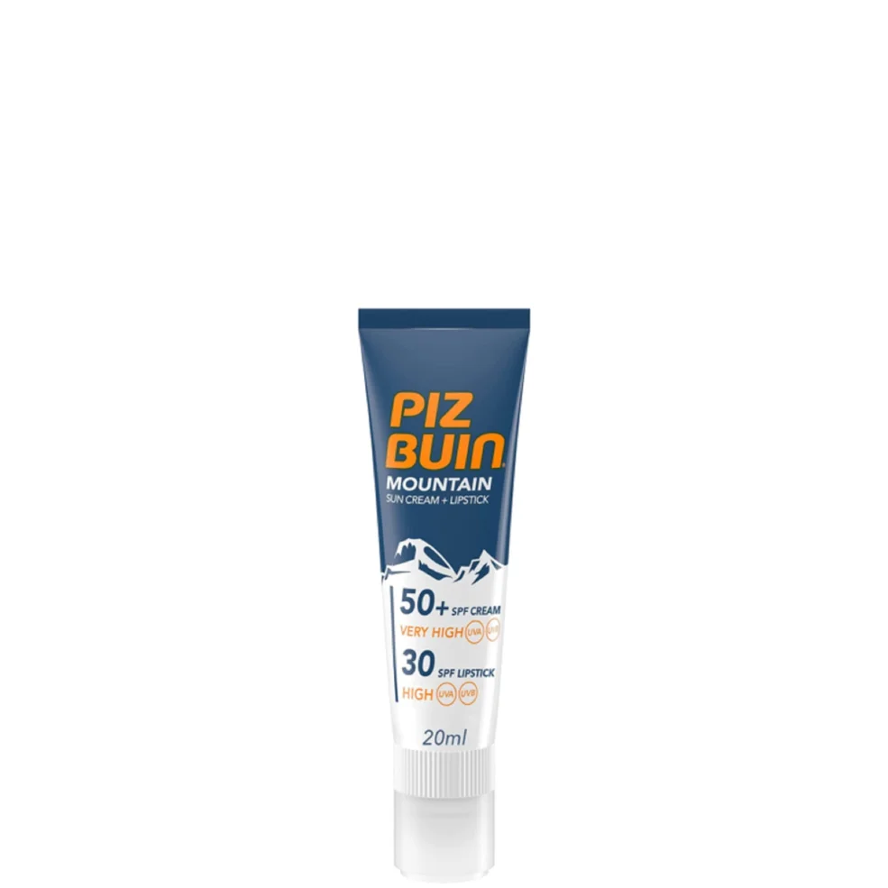 Crema solar y barra de labios Mountain de Piz Buin - FPS 50+ muy alto 50 ml Imagen 1
