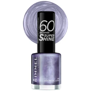 Rimmel 60 Seconds Rita Nail Varnish 8ml (Various Shades) - Shade 811 Hot Metal Love