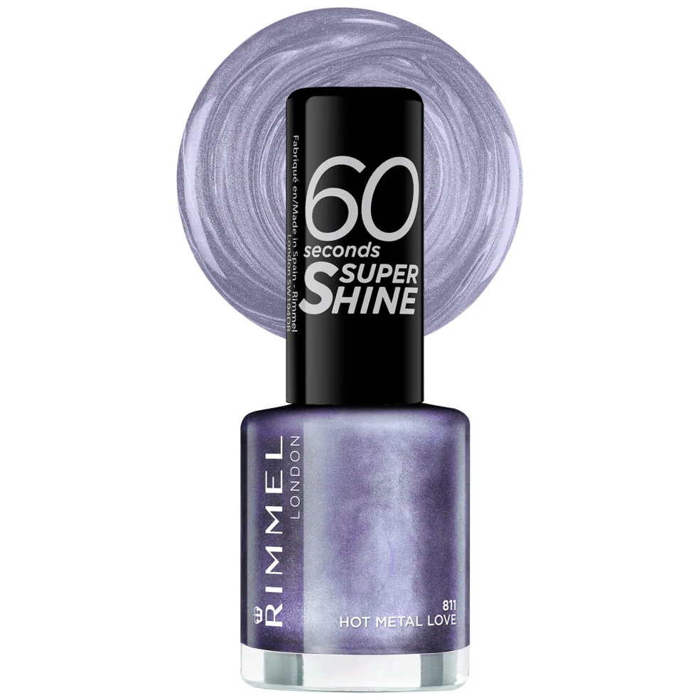 Rimmel 60 Seconds Rita Ora Nail Varnish - 811 Hot Metal Love Imagen 1