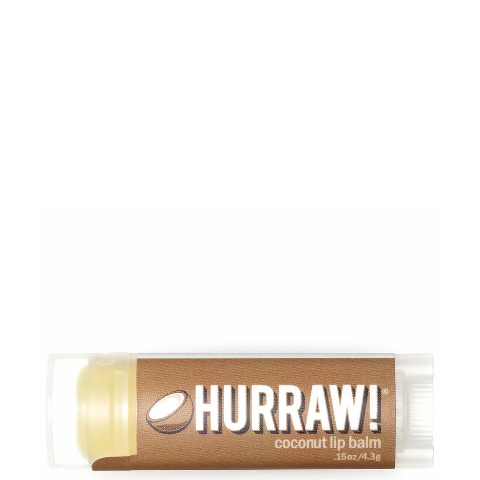 Bálsamo labial de coco de Hurraw! 4,3 g Imagen 1