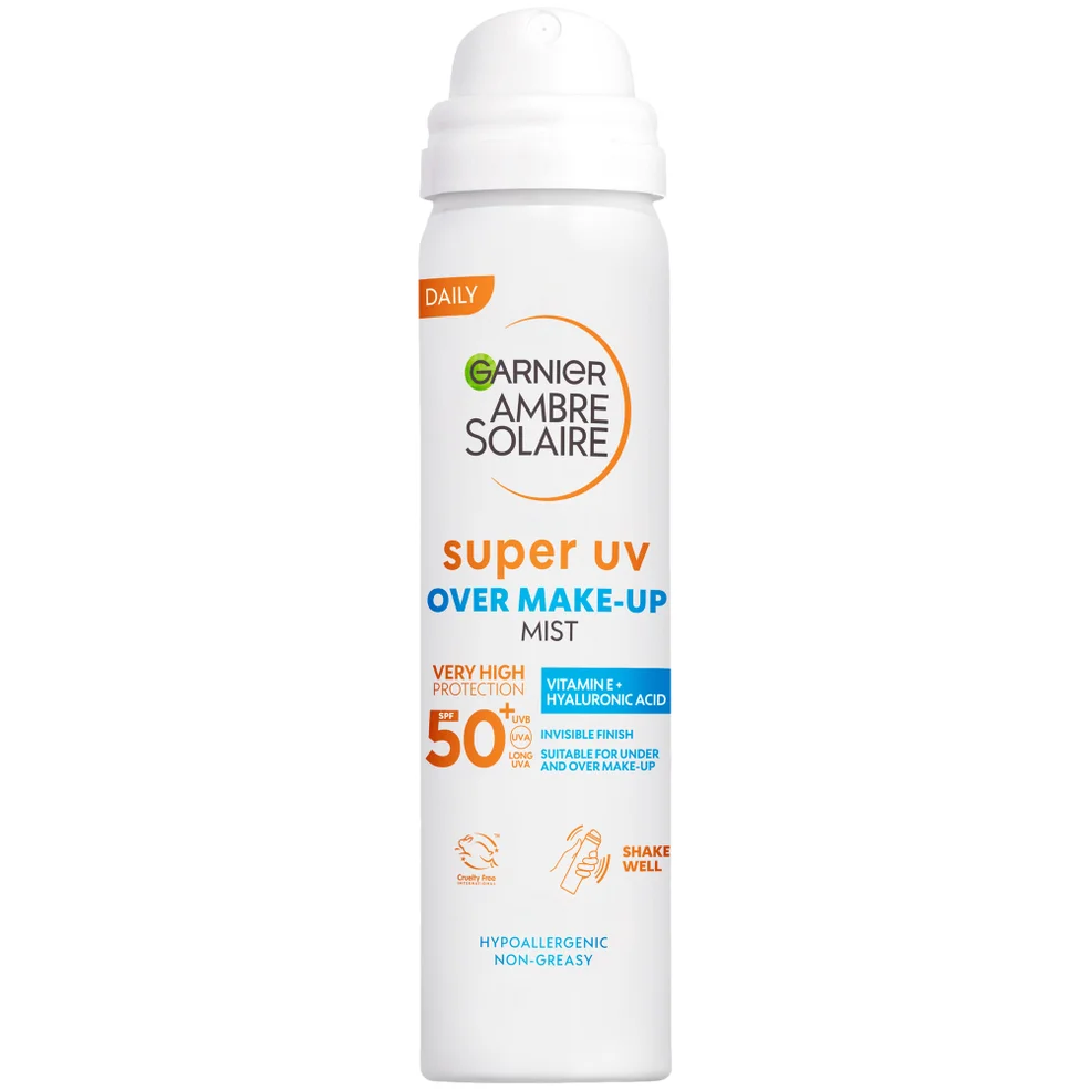 Garnier Ambre Solaire Sobre Maquillaje Bruma de Protección Super UV SPF50 75ml Imagen 1