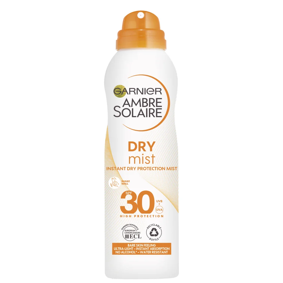 Crema solar en espray con FPS30 Bruma seca de Garnier Ambre Solaire 200 ml Imagen 1