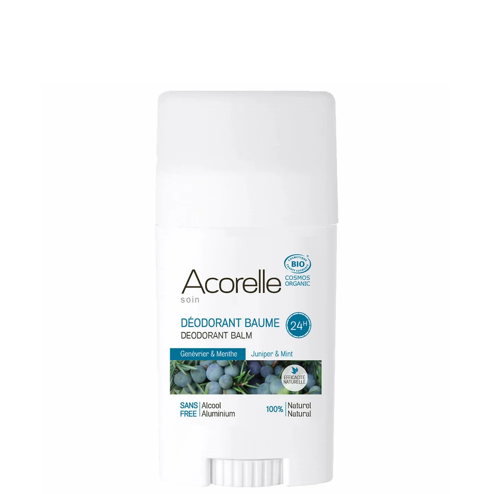Desodorante orgánico y balsámico en stick con menta y enebro de Acorelle 40 g Imagen 1