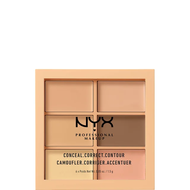 NYX Professional Makeup Paleta de Correctores y Contouring Conceal - Light