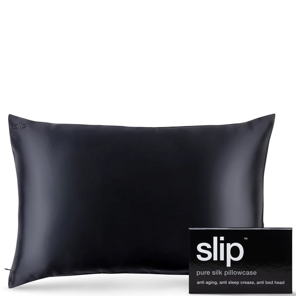 Slip Silk Pillowcase - Queen - Black Imagen 1