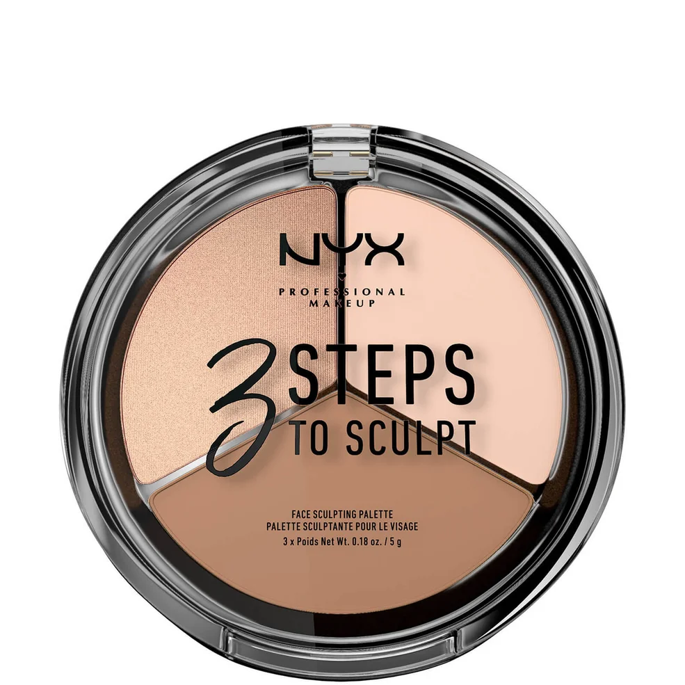 NYX Professional Makeup 3 Steps to Sculpt Face Sculpting Palette - Fair Imagen 1