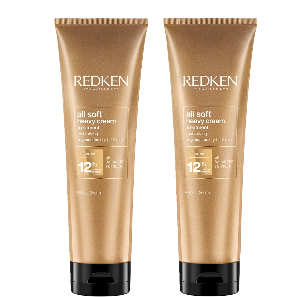 Dúo de cremas All Soft Heavy de Redken (2 x 250 ml) Imagen 1