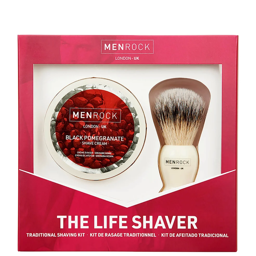 Men Rock The Life Shaver (Black Pomegranate Shave Cream, The Brush) Imagen 1