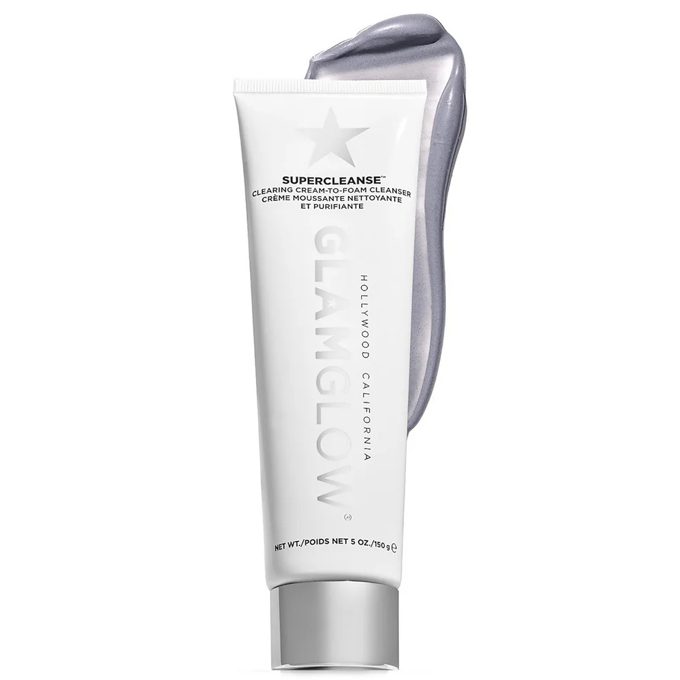 GLAMGLOW Super Cleanse Triple Charcoal Cream-to-Foam Cleanser 150g Imagen 1