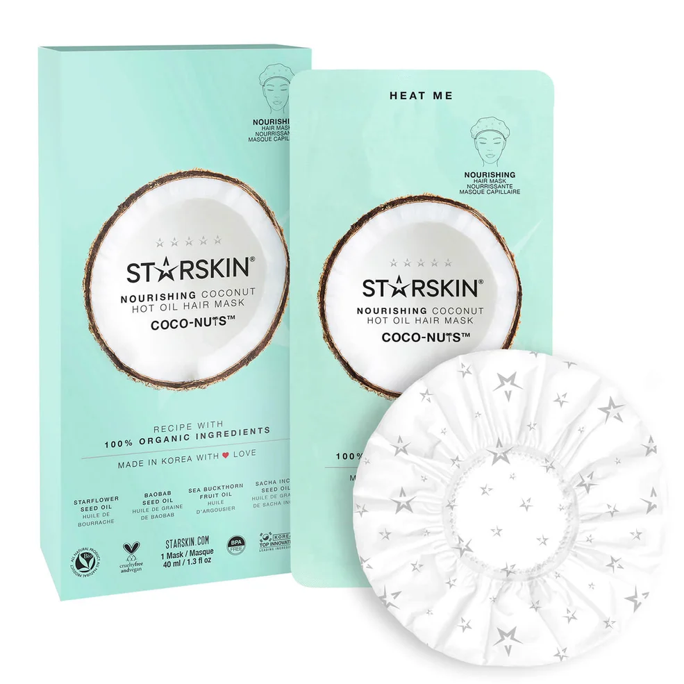 Mascarilla para el pelo nutritiva con coco y aceite caliente de STARSKIN Imagen 1
