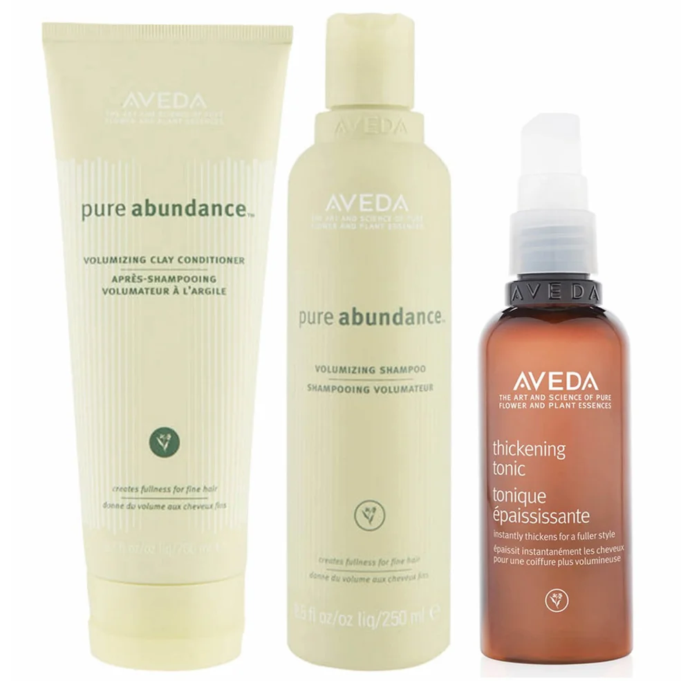 Aveda Pure Abundance Shampoo, Conditioner and Thickening Tonic Trio Imagen 1