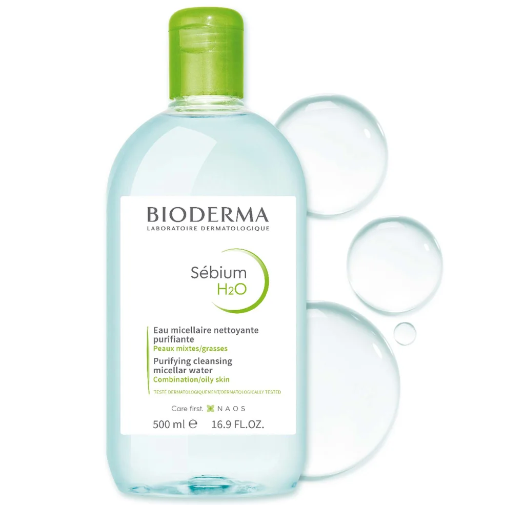 Bioderma Sebium H2O Agua micelar limpiadora purificante Desmaquillante Piel mixta a grasa Imagen 1