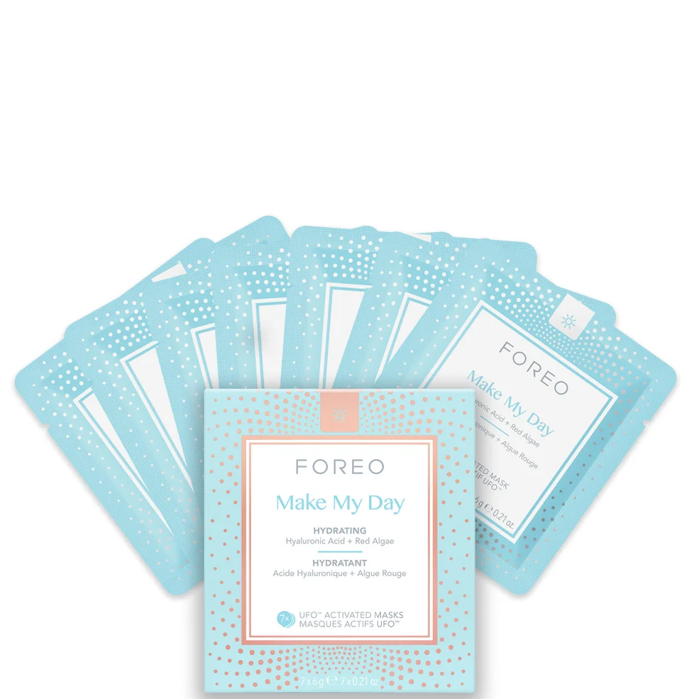 FOREO Make My Day UFO/UFO Mini Anti-Pollution and so Hydrating Face Mask (7 Pack) Imagen 1