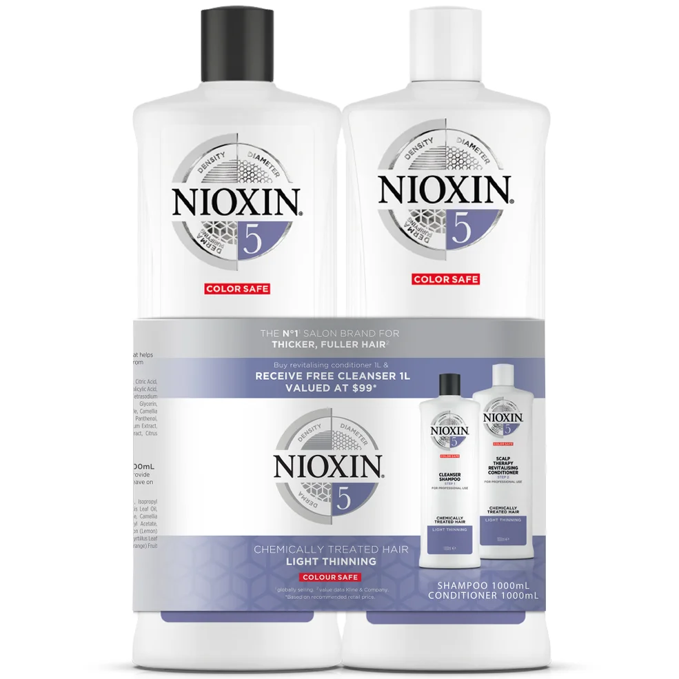 NIOXIN SYSTEM #5 1 L Shampoo and Conditioner Duo Pack Imagen 1