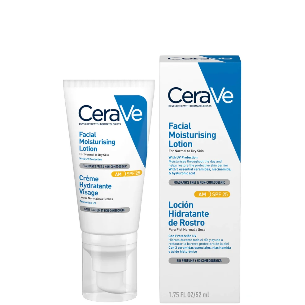 Loción facial hidratante con SPF 25 de CeraVe 52 ml Imagen 1