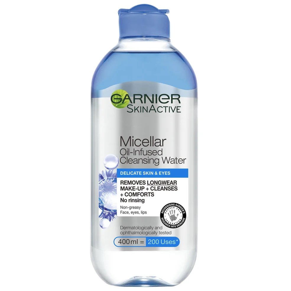 Agua limpiadora micelar para piel y ojos sensibles de Garnier 400 ml Imagen 1