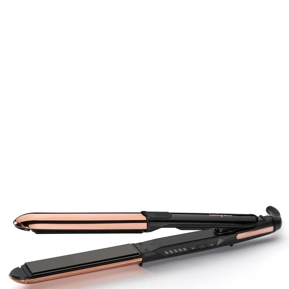 BaByliss Straight and Curl Brilliance Rose-Gold Hair Straightener - enchufe Reino Unido Imagen 1