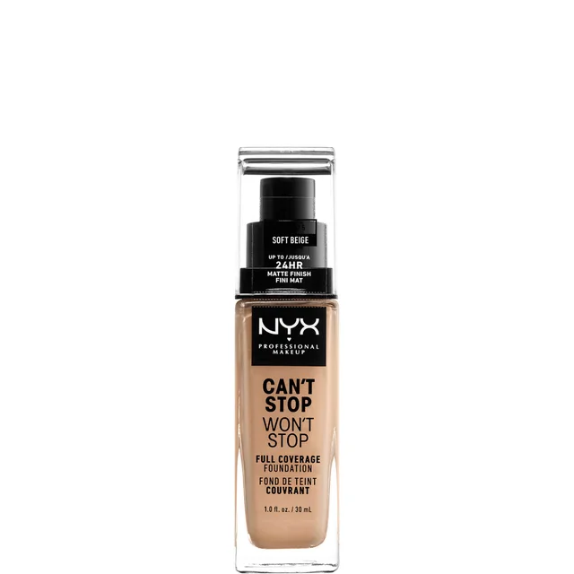 Base de maquillaje Can't Stop Won't Stop 24 Hour de NYX Professional Makeup (varios tonos)