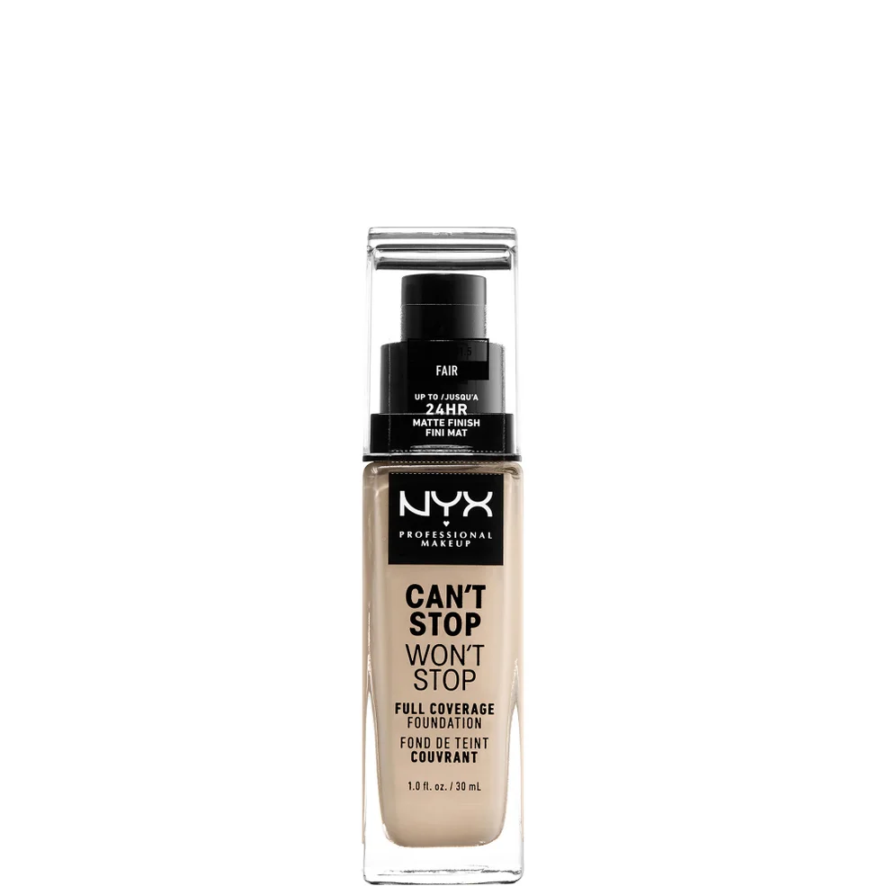Base de maquillaje Can't Stop Won't Stop 24 Hour de NYX Professional Makeup (varios tonos) Imagen 1