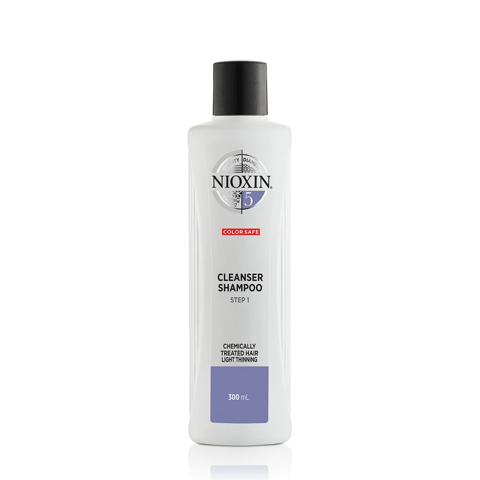 NIOXIN Champú Limpiador Sistema 5 para cabellos tratados químicamente y ligeramente debilitados 300ml Imagen 1