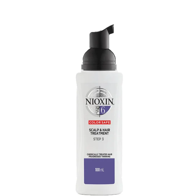 Tratamiento de 3 pasos para pérdida progresiva de cabello tratado químicamente para cabello y cuero cabelludo de NIOXIN 100 ml