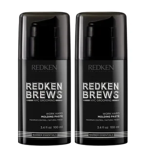 Dúo de pasta moldeadora para hombre Brews Work Hard de Redken - undefined undefined