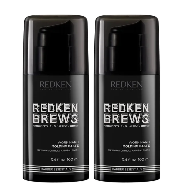 Dúo de pasta moldeadora para hombre Brews Work Hard de Redken